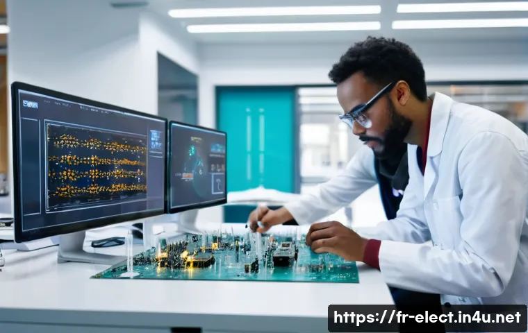전자기기 자격증으로 갈 수 있는 직무 - **Prompt:** A group of diverse young French engineers, both men and women in their late 20s to early...